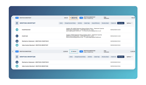 Statement Reconciliation - Detailed Audit Trails