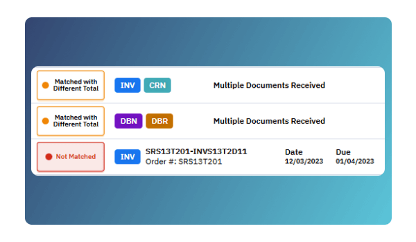 Statement Reconciliation - Debit Note Support