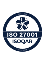 ISOQAR ISO 27001 seal